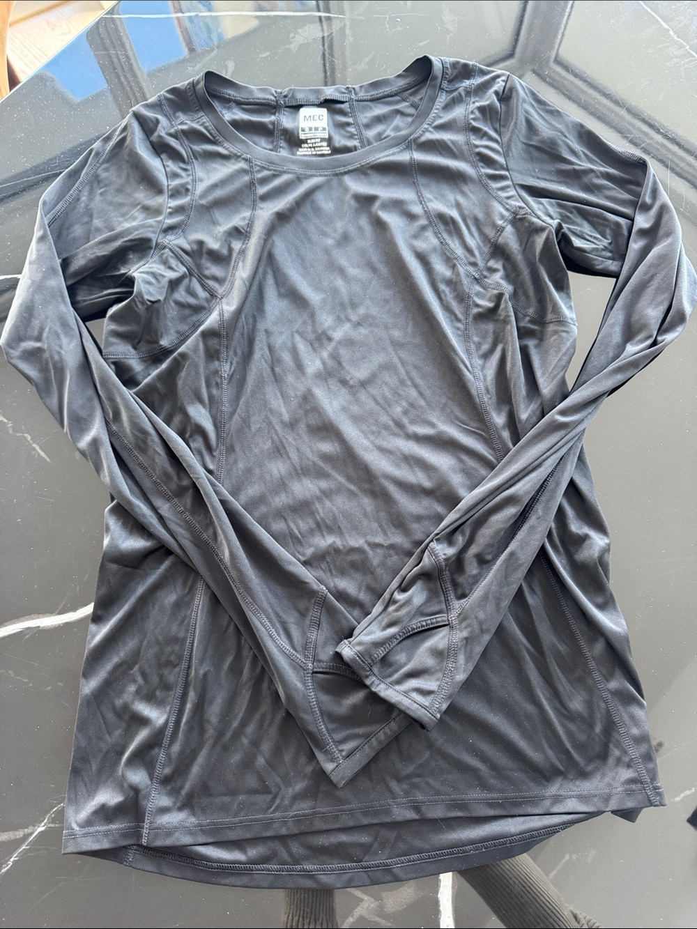 MEC Black Long-Sleeve Performance Top
